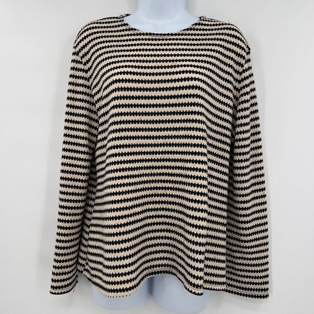 Boho Chic Striped Long Sleeve Top